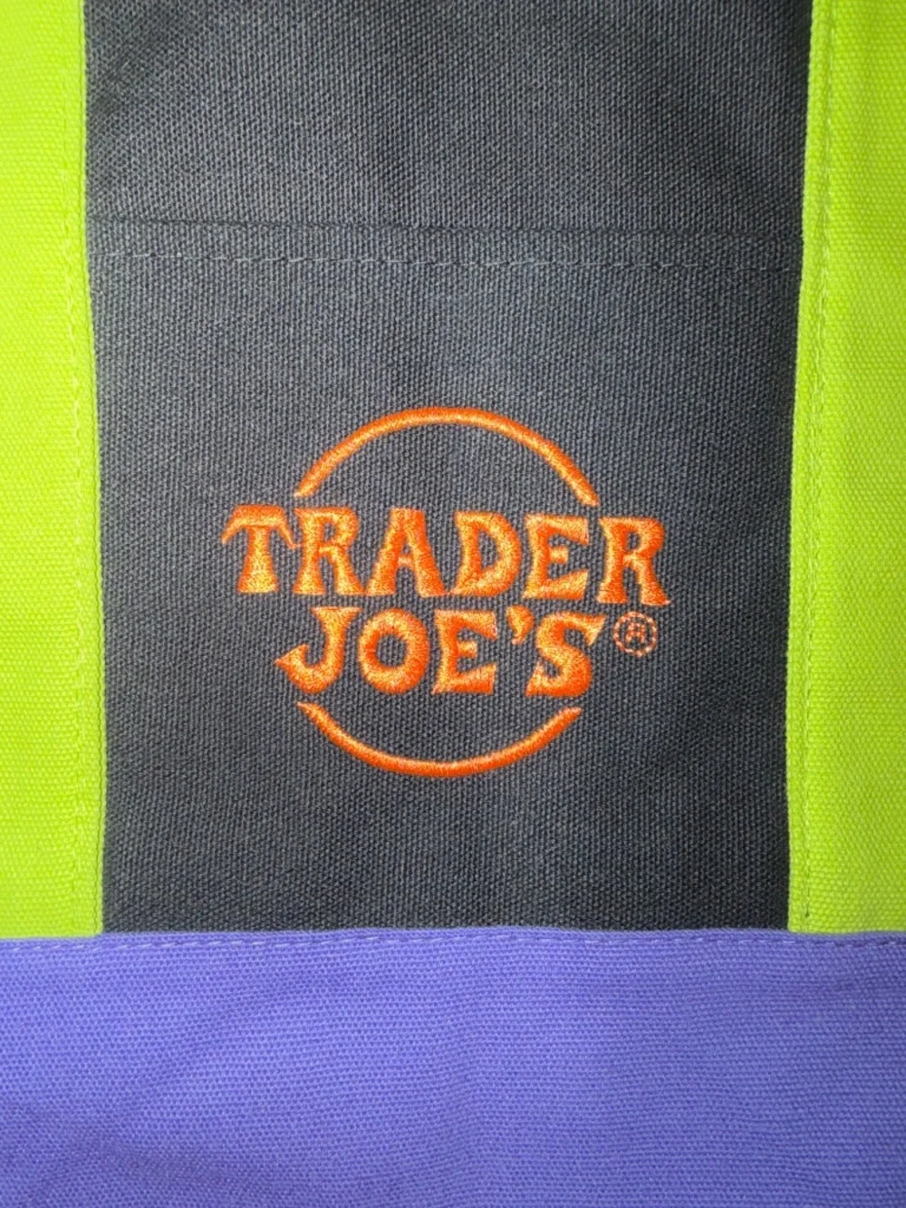 Trader Joe’s Mini Canvas Tote Bag Multi Color